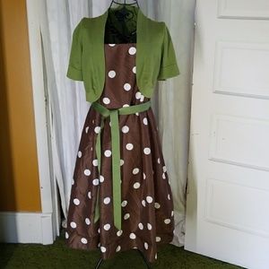 Jessica Howard shrug and dress.